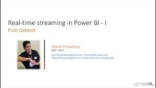 Real-time streaming in Power BI - Push Dataset