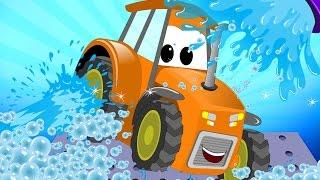 Tractor | Car Wash For Kids | Learn Transport | Teach Vehicles