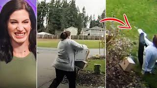 IDIOT Thief Gets What She Deserves (intense satisfaction)