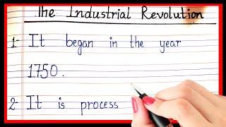 10 lines on the industrial revolution/short essay on industrial revolution/hinglish padhai