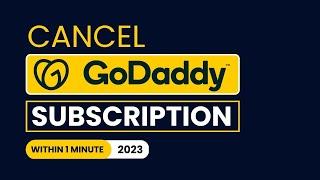 How To Cancel Godaddy Subscription 2024 | Godaddy Cancel Auto Renewal