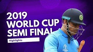 India vs New Zealand Semi Final World Cup 2019 Highlights