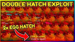 *DOUBLE* HATCH EXPLOIT | 200+ EGGS AT ONCE! Pet Simulator 99