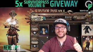 5x Survivor Pass Volume 6 giveaway! | Things you missed in the Trailer| New State Mobile