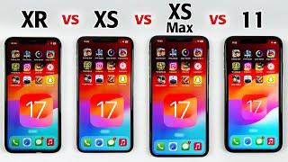 iOS 17 SPEED TEST - iPhone XR vs XS vs XS Max vs iPhone 11 - Watch Before Updating to iOS 17!
