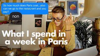 How much I spend in an average week in Paris 