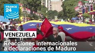 Venezuela: aliados de Maduro se distancian tras palabras del mandatario sobre posible baño de sangre