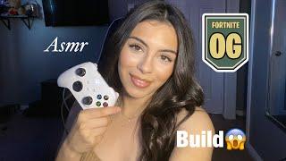 Asmr Gaming|| OG Fortnite Build part one(clicky control sounds)