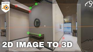 Turn 2D Images into 3D models in Blender using Perspective Plotter Addon