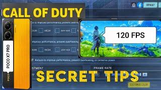 POCO X7 PRO 120 FPS CALL OF DUTY MOBILE SECRET TIPS AND TRICKS