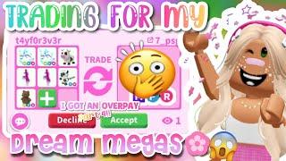 TRADING FOR MY DREAM MEGAS PART 4!! || I GOT A OVERPAY? || 