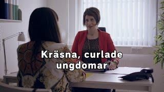 Kräsna, curlade ungdomar