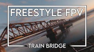 Train Bridge Freestyle FPV | East Coast Ocean Sunset | Barachois, Percé, Quebec Canada RAW RIP