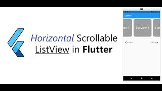 Horizontal scrollable ListView in Flutter || OnPressed