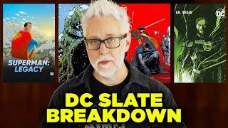 DC SLATE BREAKDOWN! New DCU Batman & Superman Legacy! (James Gunn Gods and Monsters Announcement)