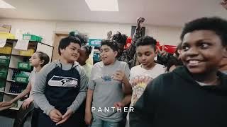 Recap Vlog: Mafi D & Manager Cuddy visit Panther Lake Elementary