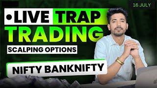 16 July Live Trading | Live Intraday Trading Today | Bank Nifty option trading live Nifty 50