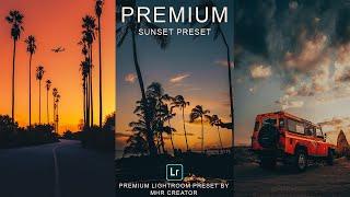 SUNSET Presets - Lightroom Mobile Preset Free DNG & XMP | Sunset Photography Presets