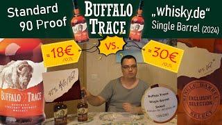 Buffalo Trace: whisky.de Single Barrel (2024) vs. Standard 90 Proof | Verkostung