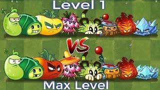 PvZ 2 Discovery - Difference Of New Plants Level 1 VS Max Level