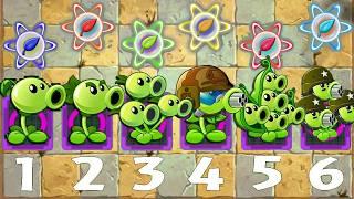 PVZ 2 - All PEA & Other Plants LEVEL 1 vs Mummified Gargantuar LV 1 - Who Will Win?