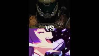 Doom Slayer vs Featherine! Must watch till the end  #memes #anime #shorts #short #edit #memes