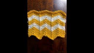 Chevron Stitch. How to Knit. Complete Tutorial.