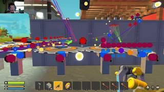 Scrap Mechanic: How to Build the Auto Spud Gun and Saw Wall Defense Tutorial