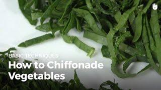 How to chiffonade leafy vegetables | Cook Vegetables