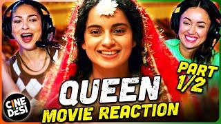 QUEEN Movie Reaction Part 1/2! | Kangana Ranaut | Rajkummar Rao | Lisa Haydon