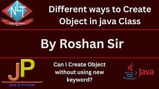 Five Different Ways to Create Objects in Java || Java Tutorials ||