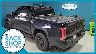 2022-2024 Toyota Tundra Rhino-Rack RLT600 Vortex Aero Rack on RetraxPRO XR Bed Cover | The Rack Shop