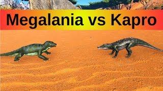 Megalania vs Kaprosuchus || ARK: Survival Evolved || Cantex