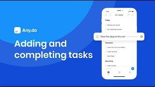 Adding and Completing Tasks | iPhone & iPad | Any.do