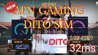 NEW APN GAMING DITO SIM | 32ms & 90Mbs