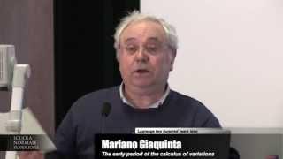 Mariano Giaquinta, The early period of the calculus of variations - April 15, 2013