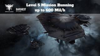 Eve online Level 5 Mission Timelapse (490mil/h) - One of the best Isk making method in 2024