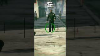 SHOOT A SNIPER SHOT ON A POLICE LEG GTA EVOLUTION #shorts #gta #gta5 #gtasanandreas #gtav #games