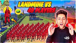 Landmine vs Car with 49 RED CRIMINALS on Factory Roof - Garena Free Fire