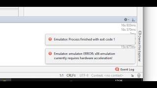 ERROR x86 EMULATION currently requires HARDWARE ACCELERATION