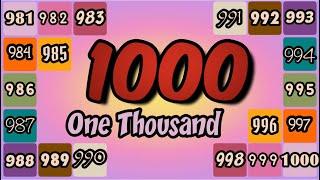 Counting Numbers from 1-1000 for Kids | Count 1 to 1000 | Numbers | Online School for Kids