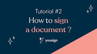 How to sign a document with Yousign