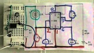 Dark sensor using 555- www.buildcircuit.com