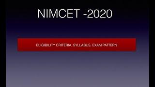 NIMCET - 2020 Eligibility Criteria|Syllabus|Exam Pattern by Career Coach Team