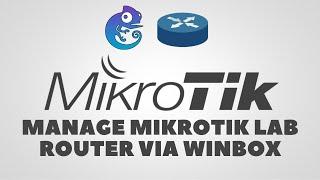 Manage Mikrotik GNS3 LAB Router via Winbox