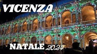 VICENZA - ITALIA // BELLISSIMA NATALE 2024 // 4K,UHD,fps 60 // Walking Tour