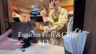 4K Disney World Famous Fish & Chips | United Kingdom | Epcot