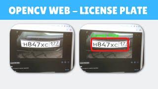 Opencv WEB - License Plate Recognition Demo