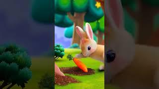 Baby rabbit pulls out the carrot #shorts #shortvideo #ai #aivideo #aianimation #aianimals