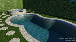 Wystone Ave- Spa One side of Pool